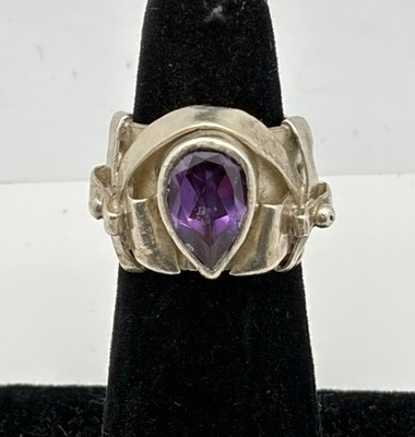 OOAK Studio Made Modern Design Synthetischer Alexandrit Sterlingsilber Ring Größe 5