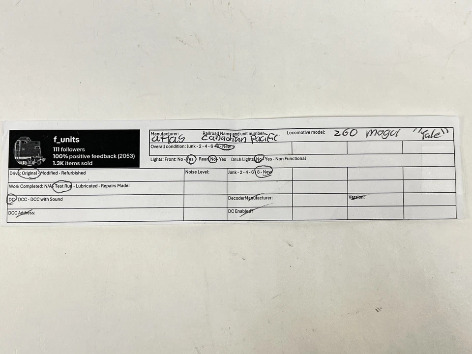 Atlas N Scale Canadian Pacific CP “Yale” 2-6-0 Mogul DC Powered - Image 2 of 4