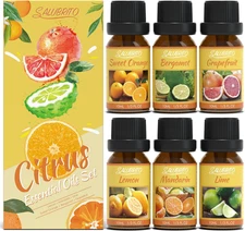 Citrus Essential Oils Set for Diffuser, Fragrance Oil | Sweet Orange, Bergamot, 