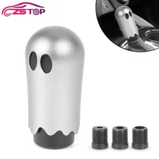 Silver JDM Ghost Manual Gear Stick Shift Knob Shifter Cute Halloween Ghost