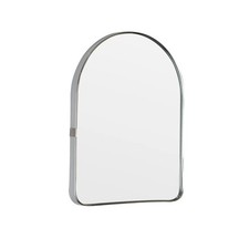 Arched Wall Mirror WallMounted Plastic for Bathroom Vanity 11.8x15.8 Inch