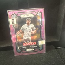 Panini Monopoly Prizm 2026 FIFA World Cup Federico VALVERDE Pink Token Stars ssp