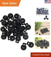 25PCS Single Hole Spring-Loaded Cord Locks: Essential for Sports, Tents Bags