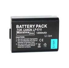 Maxsimafoto LP-E10 Battery Compatible with Canon EOS 1100D, 1200D 1300D