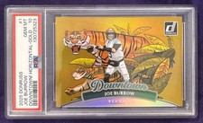 2025 Donruss Joe Burrow Gold Downtown 1/10 FIRST ON PRINT