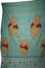 Vintage Disney Winnie the Pooh Blue Green/Yellow Plaid Full Comforter 76"x86"