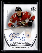 2021-22 SP Authentic Cole Schwindt Rookie Auto 419/999 Florida Panthers #193