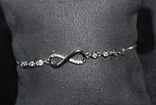 Sterling Silver Infinity Adjustable Bracelet