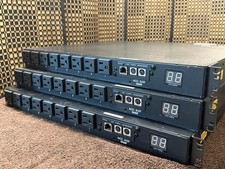 3 Tripp Lite PDUMH15NET Rackmount PDU Lot of 3, 8-Outlets, SNMP, Load Display