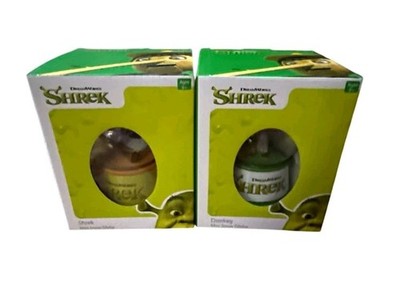 Shrek Mini Snow Globe Set   Donkey & Shrek   DreamWorks   BRAND NEW