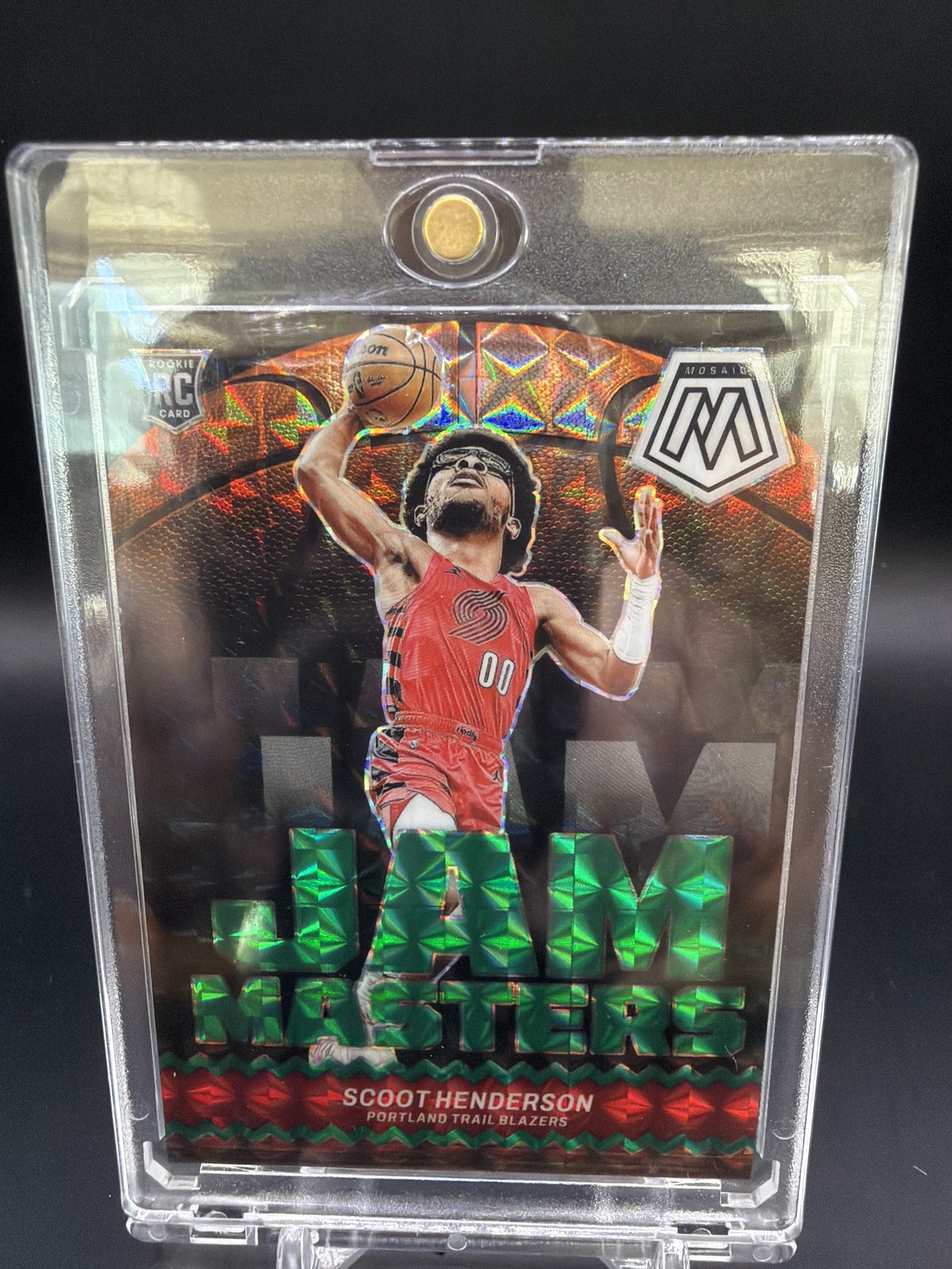 2023-24 Panini Mosaic #13 Scoot Henderson Jam Masters Mosaic Green