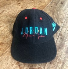 Vintage Nike Air Jordan Michael Jordan Snapback Hat Cap Wool 90s Signature Btg