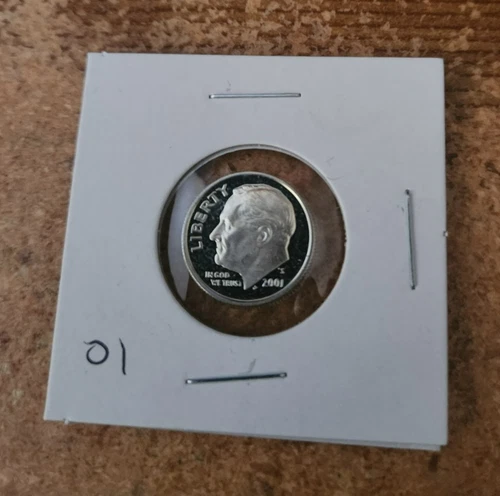 2001 s 90% silver proof Roosevelt dime