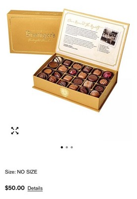 Bissinger's Handcrafted European Chocolates, Karl Collection 25 Pieces 12oz NEW