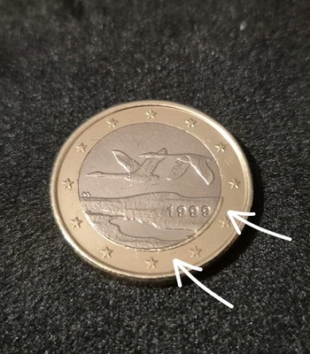 Piéce Finlande 1 Euro Fautée - Photo 1/3
