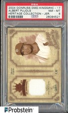 2004 Donruss Diamond Kings Heritage Collection Albert Pujols GU Jersey /50 PSA 8