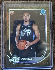 💎2025-26 Bowman Chrome John Tonje RC Reptilian Refractor /50 Rookie Utah Jazz💎