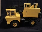 Tonka Vintage Pressed Steel Crane Truck Construction Vehicle Toy Yellow Black