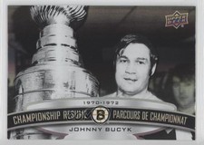 2022-23 Upper Deck Tim Hortons Legends Championship Resume Johnny Bucyk HOF 1dm1