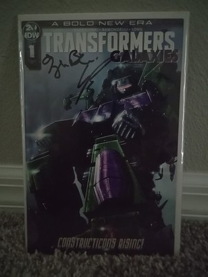 Transformers Galaxies: Bold New Era #1  Signed By  Bleszinske and Ramondelli