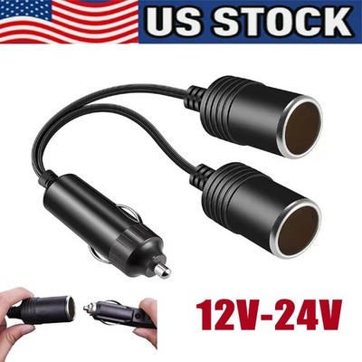 car cigarette lighter dual adapter CableVantage Black Splitter Charger Power Socket 12v Auto Outlet it provides a total output of 45 W Dual Car Cigarette Lighter Splitter