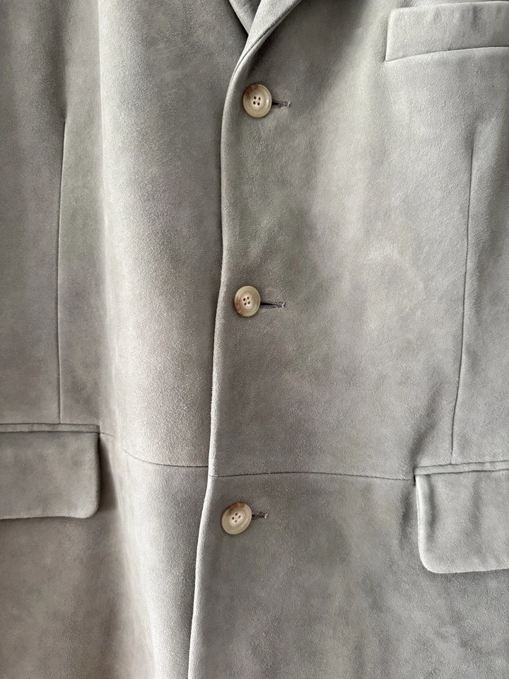 Polo Ralph Lauren Heavy Suede 2XL Soft  Blazer 3 Btn Substantial Heirloom - Image 3 of 4