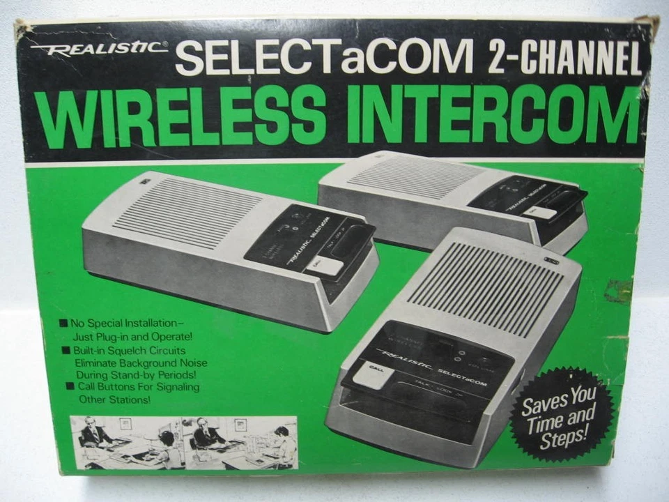 RADIO REALISTA DE COLECCIÓN SHACK SELECTaCOM INTERCOMUNICADOR INALÁMBRICO DE 2 CANALES 43-226A Foto 2 de 4