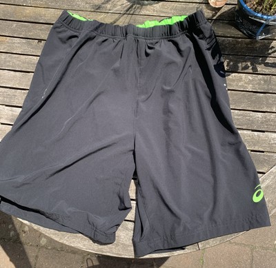 ASICS Laufshorts / Bermuda / Gr. XL /TRAINING / RUNNING / MOTION DRY Schwarz 