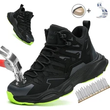 Lightweight Durable Safety Boots Anti-Smash Anti-Puncture Comfortable Work Shoes