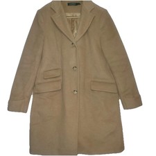 Lauren Ralph Lauren Vintage Single Breasted Wool Blend Coat/Jacket Camel Size 10