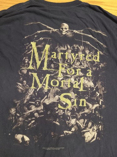 CRADLE OF FILTH - Martyred For A Mortal Sin Blue Grape Long Sleeve T-Shirt - XL - Picture 2 of 4