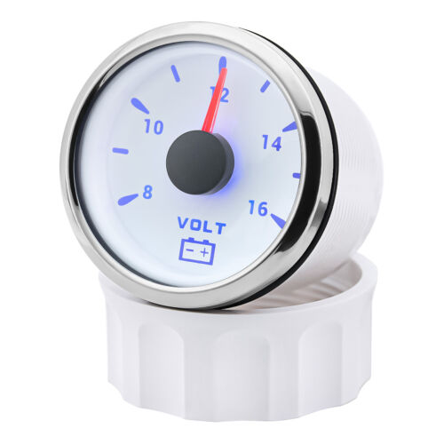 52mm 7 Color LED Volt Voltmeter Voltage Gauge Meter 8-16V for Car Boat Truck - Picture 11 of 17