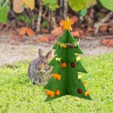 Wooden Rabbit Foraging Toys Pet Game Feeding Toys For Bunny Hamster Guinea Pig.