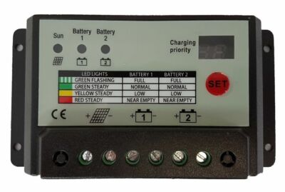 20A 20 Amp DUAL BATTERIE SOLARLADEREGLER REGLER WOHNMOBIL CAMPER t4 t5