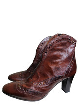 Womens Boots Made in ITaly Brown Size 10M C041