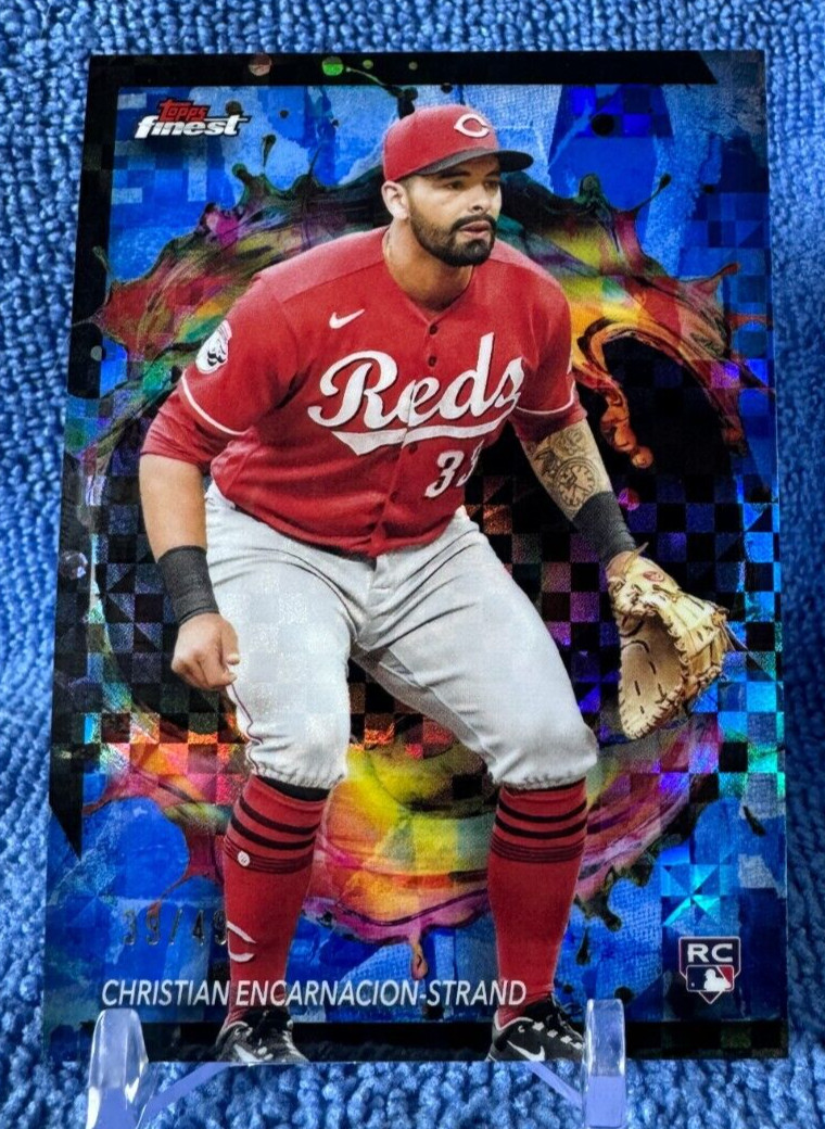 Christian Encarnacion-Strand #257 2024 Finest Blue X-Fractor RARE Tier /49 RC