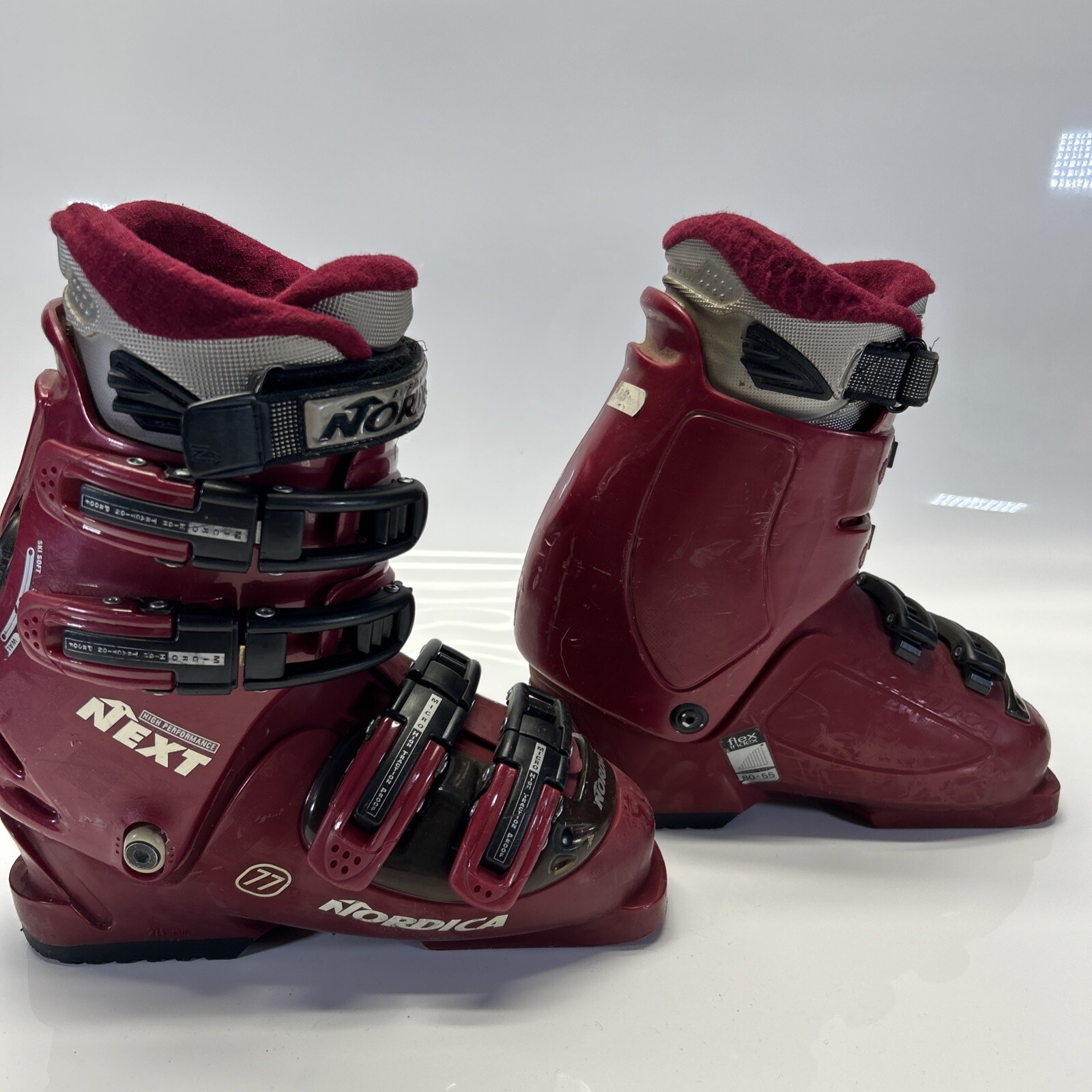 SALOMON Scarponi da sci Nordica NEXT 77 Mondo 23 23.5 Rosso Flex 90 65 Variabile