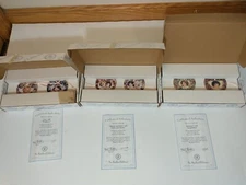 Bradford Exchange HEAVENLY HEARTS Ornament Lot of 6 (3 Box Sets Of 2) W/ COA