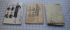 2565 Antique 1950's McCall's pattern 9914, stylish slim dress with collars