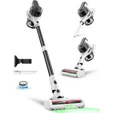 Moosoo Cordless Vacuum Cleaner S5, 55 mins max runtime, 23KPa Suction
