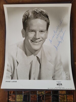 Snooky Lanson 1950s Original  Studio Photograph Autograph Hand Signed 8x10 