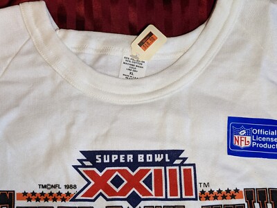 Superbowl XXIII 1988 MADE in USA製 スウェット Vintage NWT 1988 Logo 7 Super Bowl XXIII XL Cincinnati