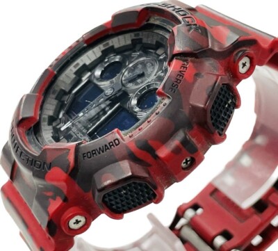 Casio G-Shock GA-100CM-4A 5081 Camouflage Series Quartz Mens