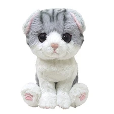 Sunlemon Plush Doll Kitten Scottish Fold Gray 