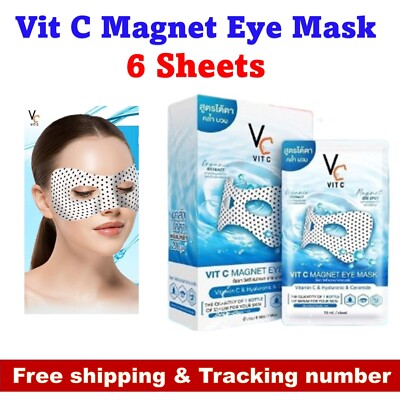 Ratcha VC Vit C Magnet Eye Mask Reduce Puffiness Dark Circle 15mlx6 sheets
