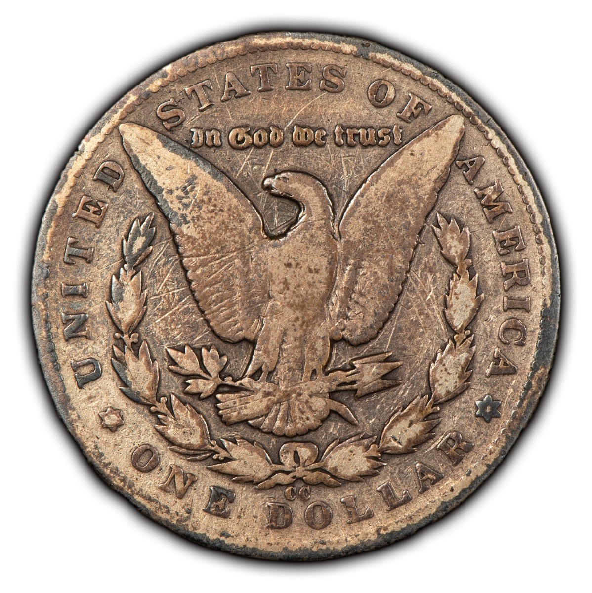 1893-CC $1 Morgan Silver Dollar - Full Rim Good+ Key Date Carson