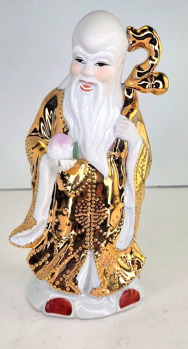 Vintage Fuk Luk & Sau Chinese Three Wise Men Asian Feng Shui With