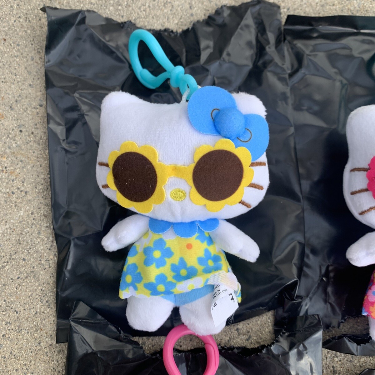 Sanrio Hello Kitty Plush Danglers Series 4 Clips - FULL SET - NEW