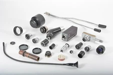 Lot of 25 Rare Lenses, Filters, Lab & Microscope Parts and Pieces