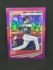 2020 NON AUTO JUAN SOTO PURPLE HOLO FOIL BATTING VARIATION CARD #162 NATIONALS